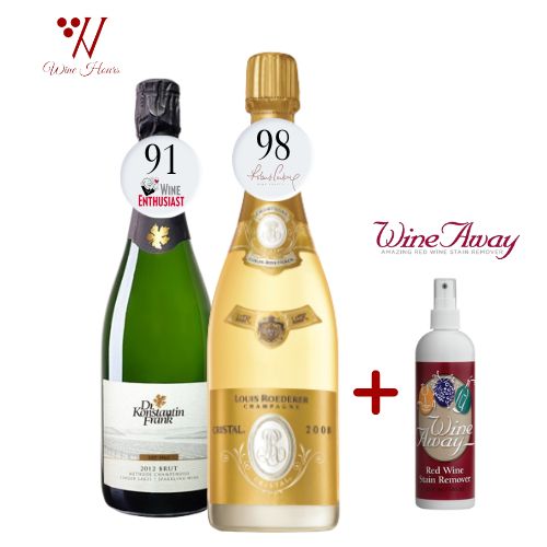 Bundle Louis Roederer Cristal Champagne Dr Frank Konstantin Brut Free Wine Away Stain Remover